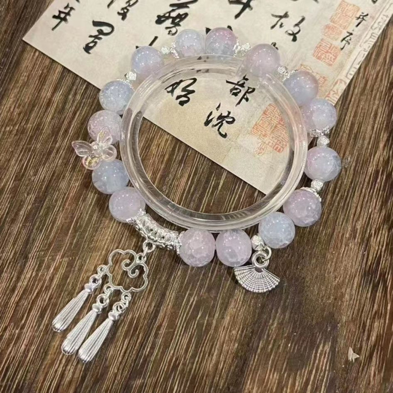 现货批发小说同款串珠流苏手链女小众设计高颜值个性不撞款百搭闺|undefined