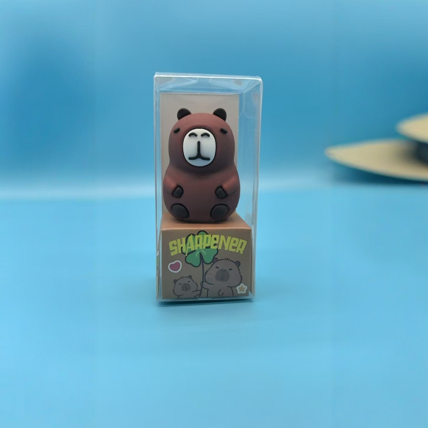 Capibara lápiz cortador de dibujos animados lápiz cortador de dibujos animados lápiz cortador de lápiz para niños lápiz cortador de lápiz para estudiantes lindo