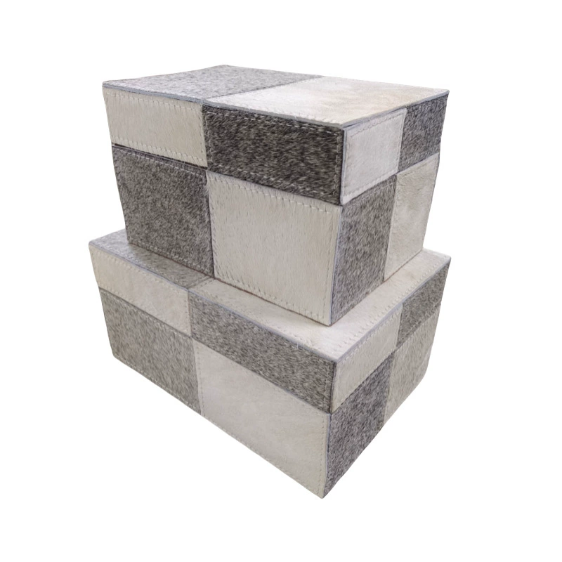 Легкая Роскошная Современная Конская шерсть, подходящая по цвету клетчатая мягкая шкатулка для драгоценностей, модель комнаты, гостиной, спальни, прикроватной тумбочки, ящик для хранения, украшения