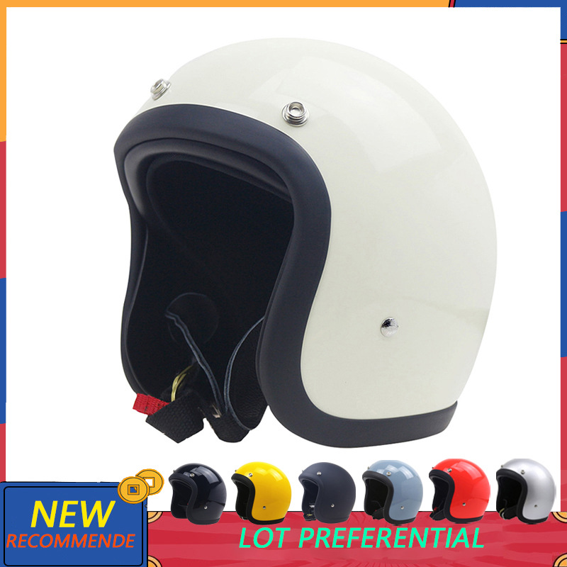 Bld Cross-Border Supply of 500Tx Electric Vehicle Motorcycle Helmets, Lightweight Helmets, Unisex Retro Cruise Helmets