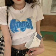 �nϵ���ö̿��ɫ��ĸT��Ů�ļ�2022���¿�ins�������@�ݶ�������