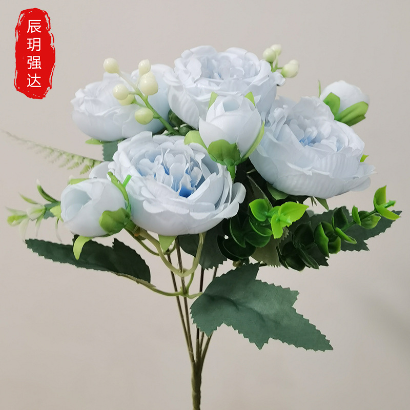 파란색