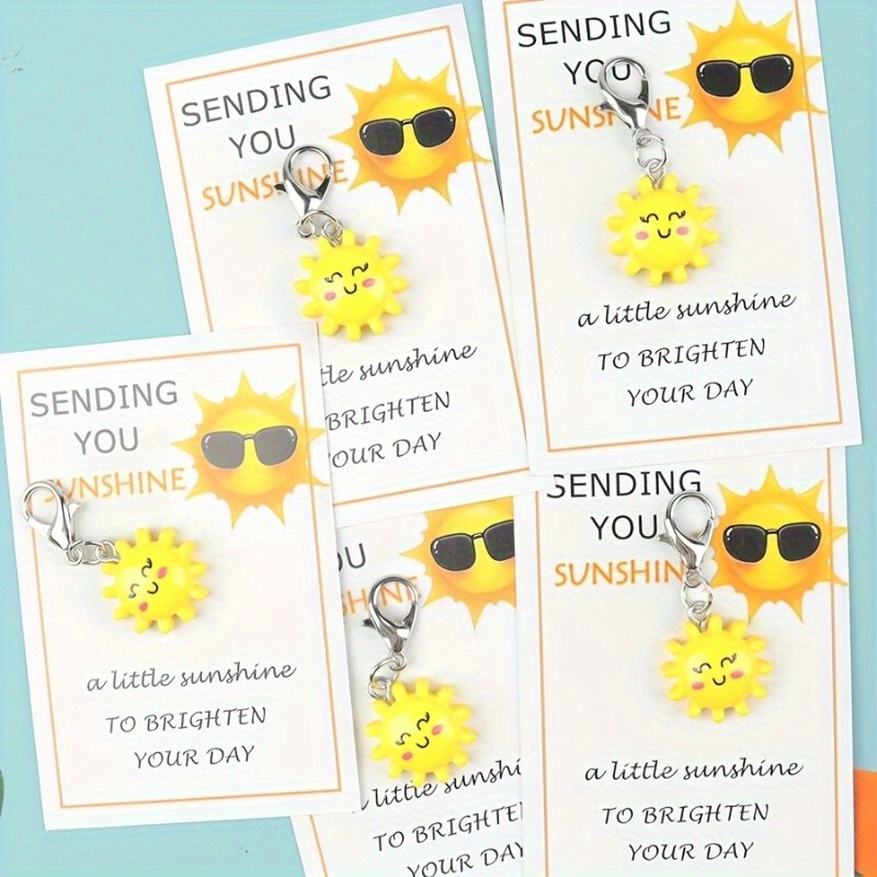Cross-Border Hot-Selling Sun Keychain Mini Bag Pendant Accessory Pocket Gift Inspirational Sun Greeting Card Cross-Border Hot-Selling Sun Keychain Mini Bag Pendant Accessory Pocket Gift Inspirational Sun Greeting Card