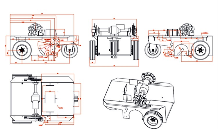 Jelante Sweeper Rear Axle Assembly Sdc001 Electric Vehicle Axle Processing and Customization Cross-Border Supply