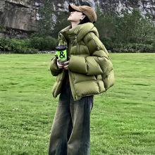 短款棉服女2025年新款韩版宽松棉衣小个子棉袄面包服冬季外套黑色