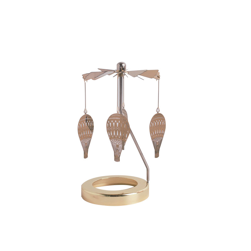 Fuente fabricante Amazon romántica creativa aromaterapia carrusel vidrio cubierta inteligente linterna candelabro