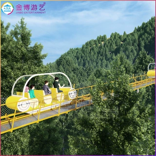 景区轨道爬山车 设计新颖户外游乐设备 轨道爬坡车安装