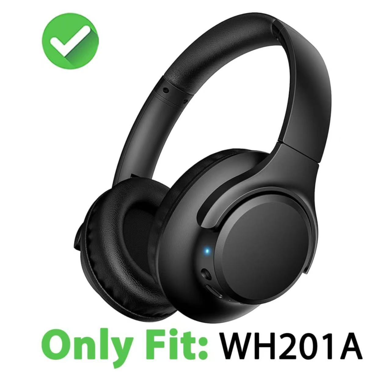 Aplicable a KVIDIO WH201A auriculares auriculares auriculares auriculares esponja protector de piel protectoras auriculares