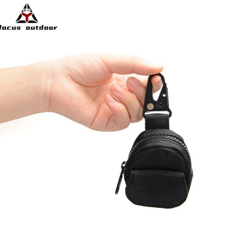 Monedero pequeño diario personalizado al aire libre colgante llavero mini bolso para auriculares billetera multifuncional para hombres