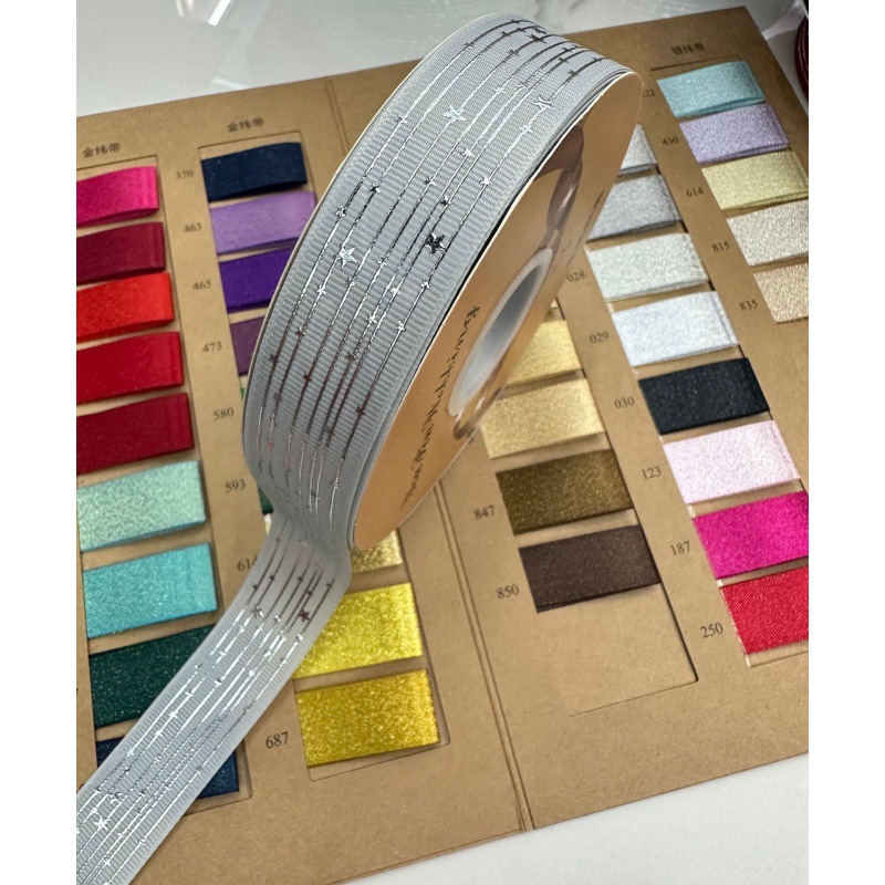 Explosiones transfronterizas estrellas de fijación en caliente galvanizado DIY arco de regalo de fiestas decoración cinta accesorios de ropa