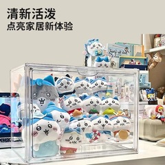 人形大容量防塵・抗酸化収納ボックス寮ホームラブブール収納ボックス高透明自由積み重ね可能