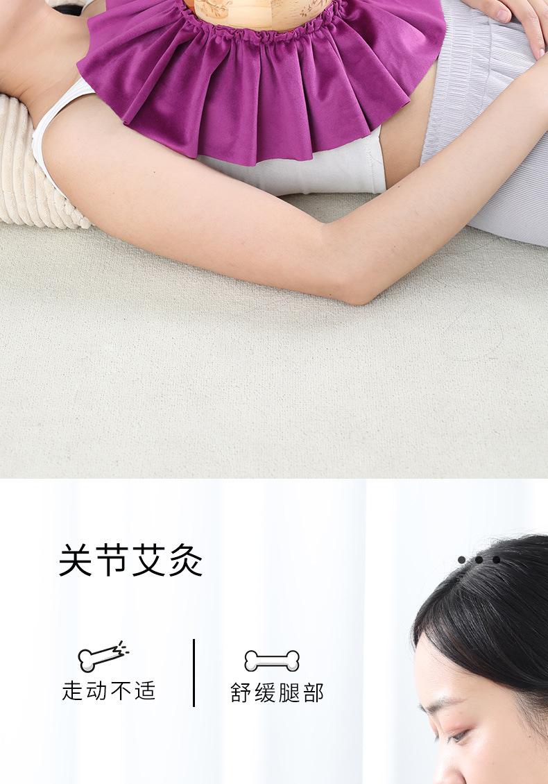 Portable Moxibustion Box Wooden Bamboo Body Moxa Burner with 108 Three Year Moxa Cones quality and texture