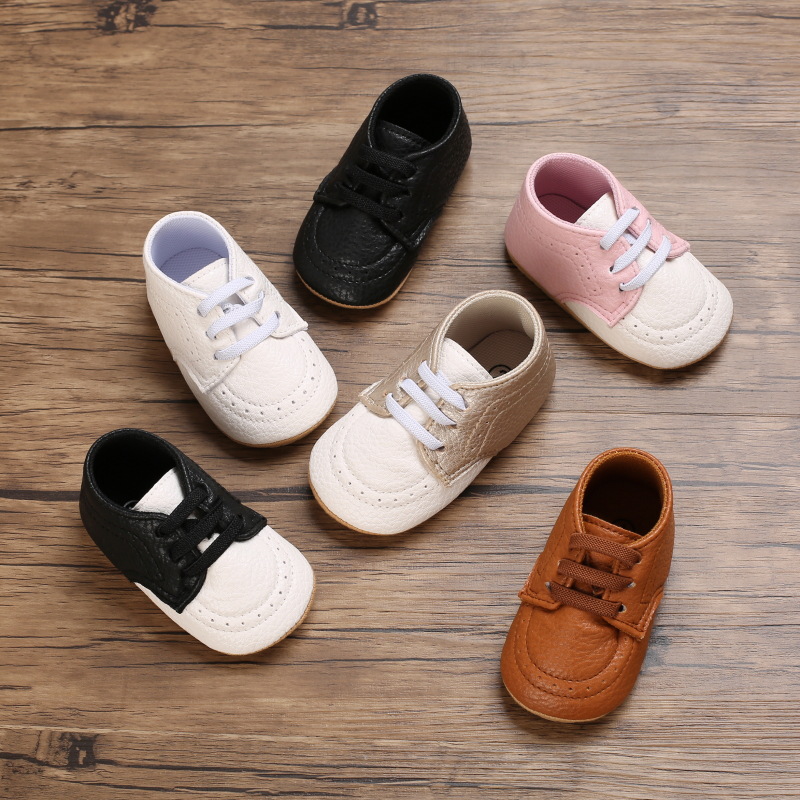 Spring and Autumn 0-1 years old male and female baby 3-6-12 months seven or eight months baby soft rubber sole non-slip anti-slip toddler shoes