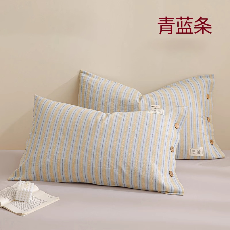 Un par de fundas de almohada de algodón para el hogar, ropa individual de algodón puro para hombres 2024 nueva funda de forro 48*74cm