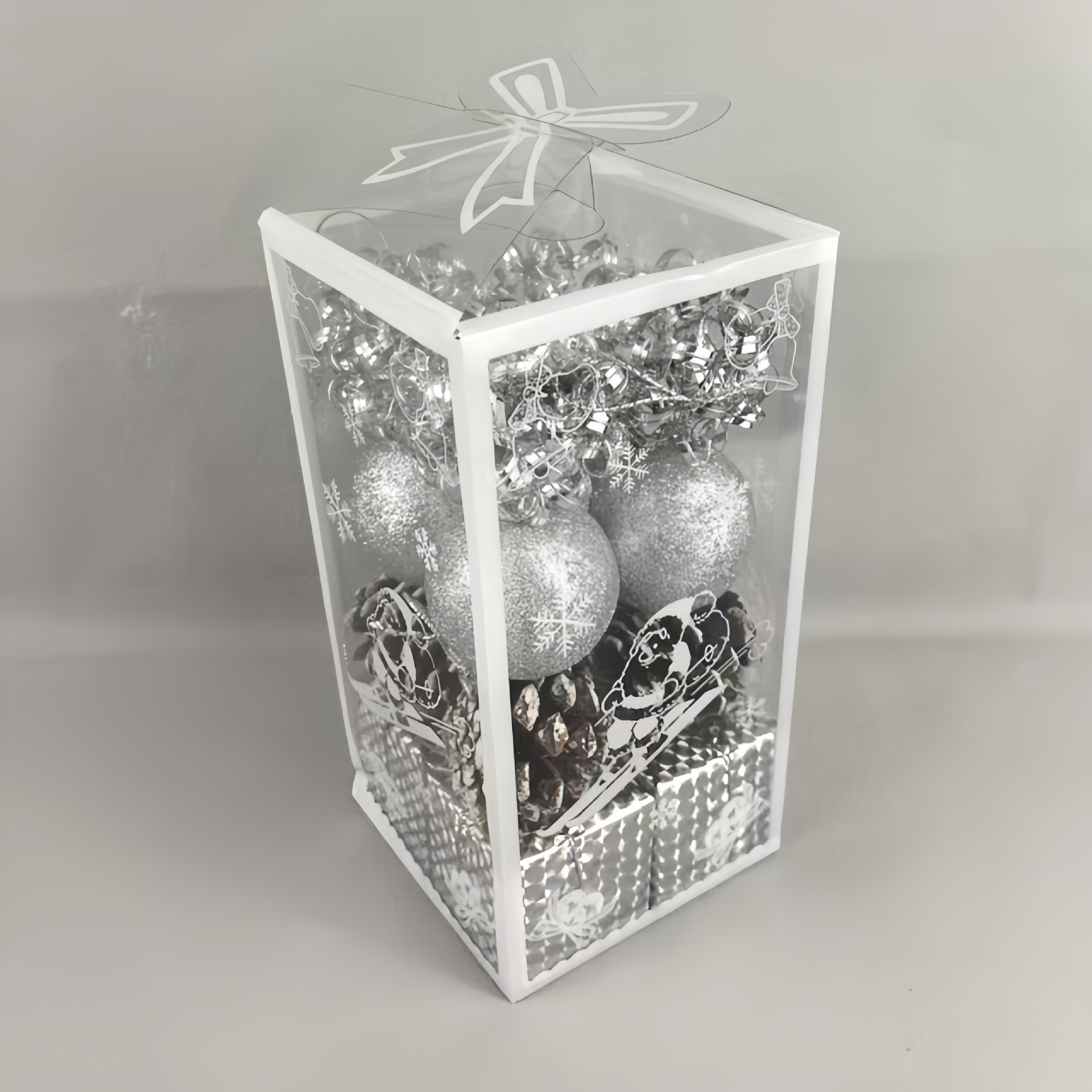 Nuevos adornos de Navidad transfronterizos colgantes bolas de Navidad set bolas de Navidad colgantes de árbol de Navidad caja de regalo bolas de Navidad P