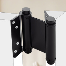 跨境双开弹簧合页自由门双向活页牛仔门栅栏自动关门黑色合页铰链