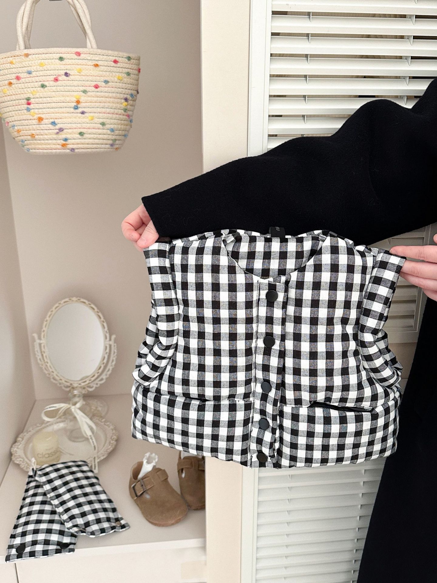 Ropa infantil coreana chaleco de algodón para bebés otoño y invierno de aire extranjero chica retrógrada grasa chaleco caliente universal