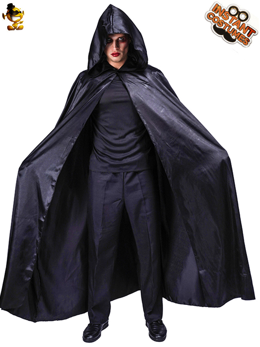 Halloween hombres adultos capa de vampiro Halloween grandes hombres de la muerte de rol capa de fiesta disfraz