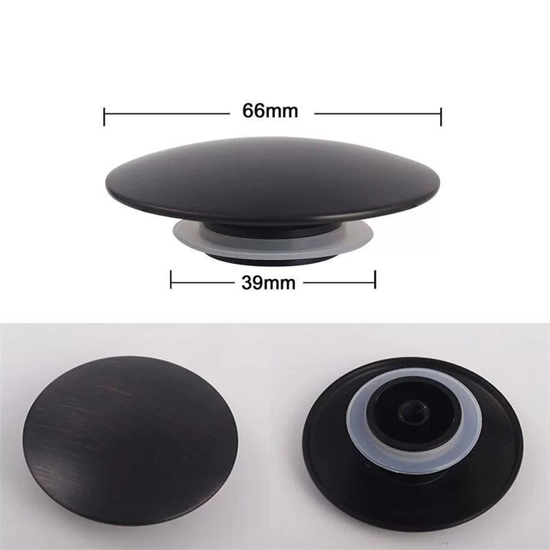 Cross-border all-copper bouncing push-type drain valve mushroom head panel water sealing cap core sealing stopper