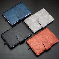 商務筆記本A5皮面復古記事本子會議記錄本B5大學生文藝精緻日