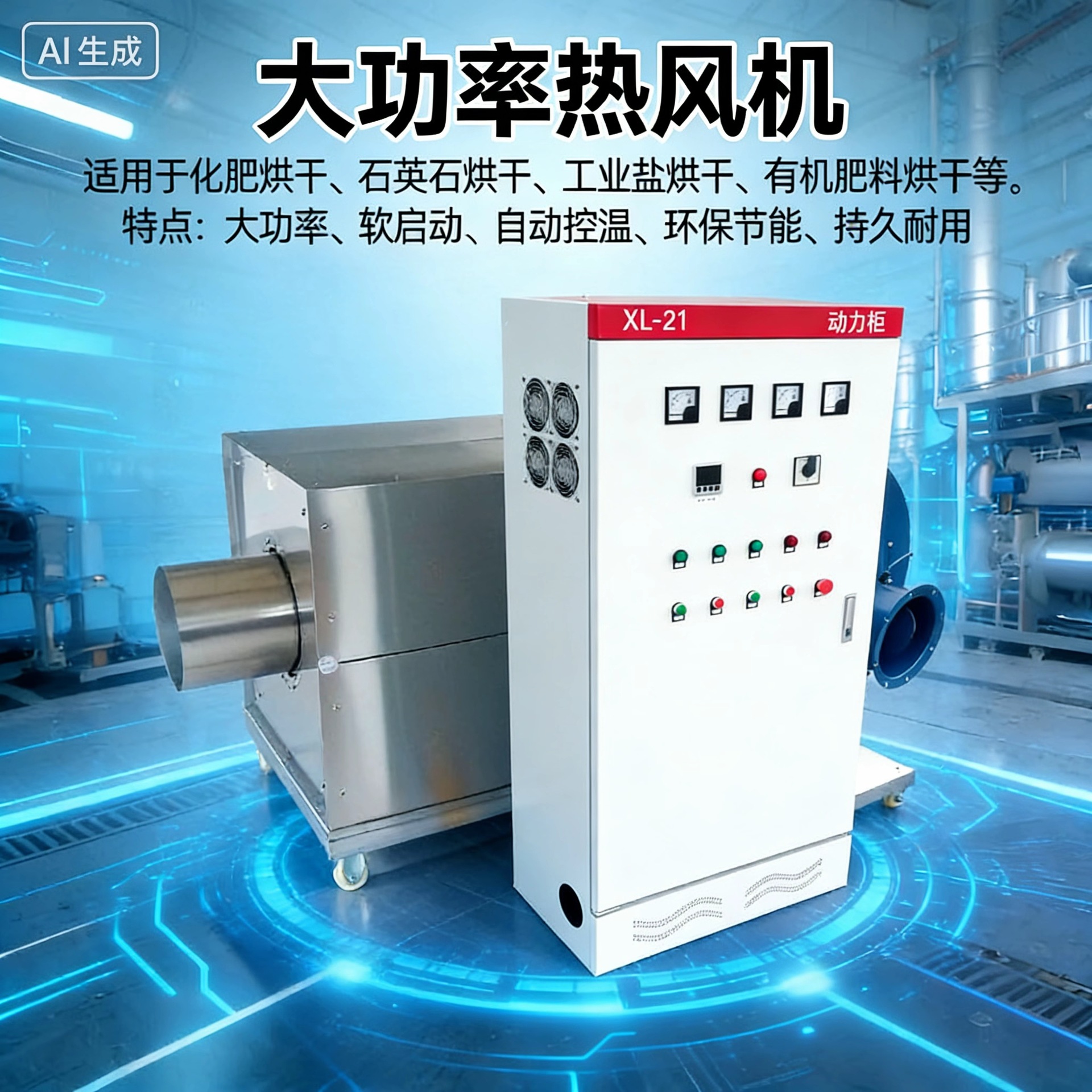 200KW高温热风机风量温度可调节工作性能稳定可连续运行经济耐用