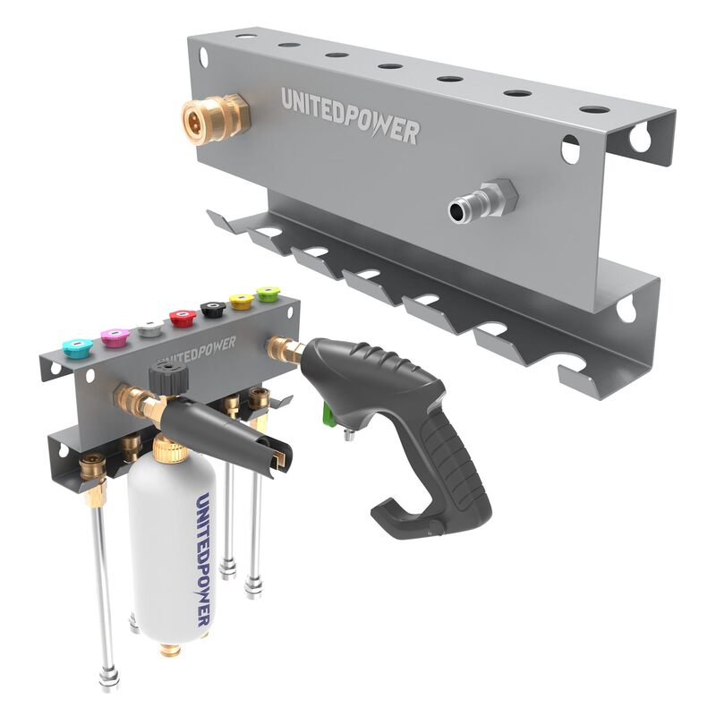 High Pressure Washer Gun Holder, Wall Mounted Foam Gun Holder, High Pressure Washer Bar/ Nozzle Tool Storage Rack