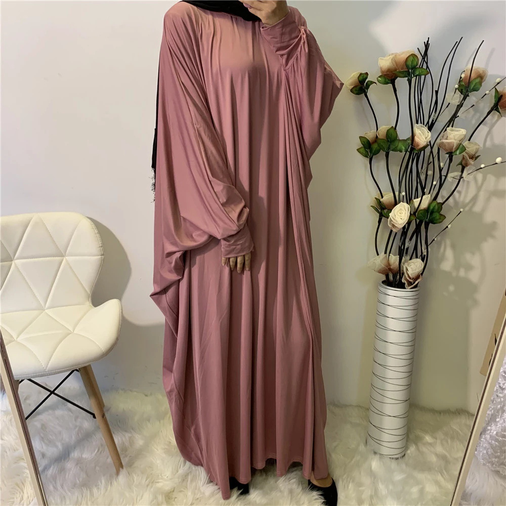 Women's Clothing Effortless Batwing Sleeve Dress, Solid Color Casual Shift Dress For Women_ecoleips.com