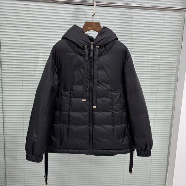 demi-season velvet down jacket with hood