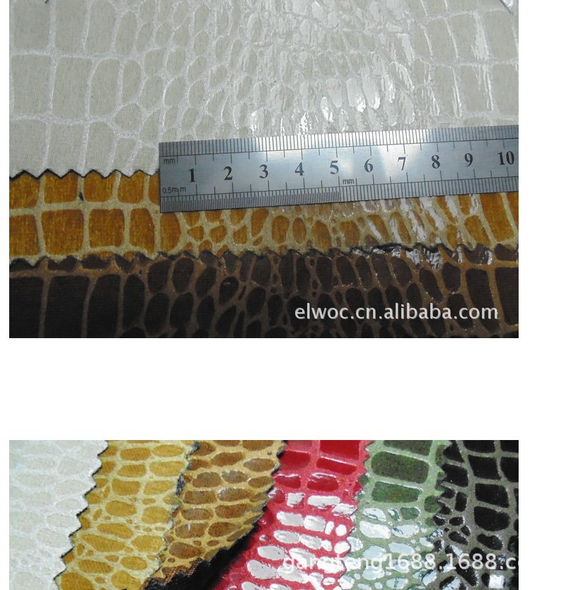 高光鳄鱼纹面料 水晶鳄鱼超纤皮革 鳄鱼亮面柔软鞋材 箱包帽3267