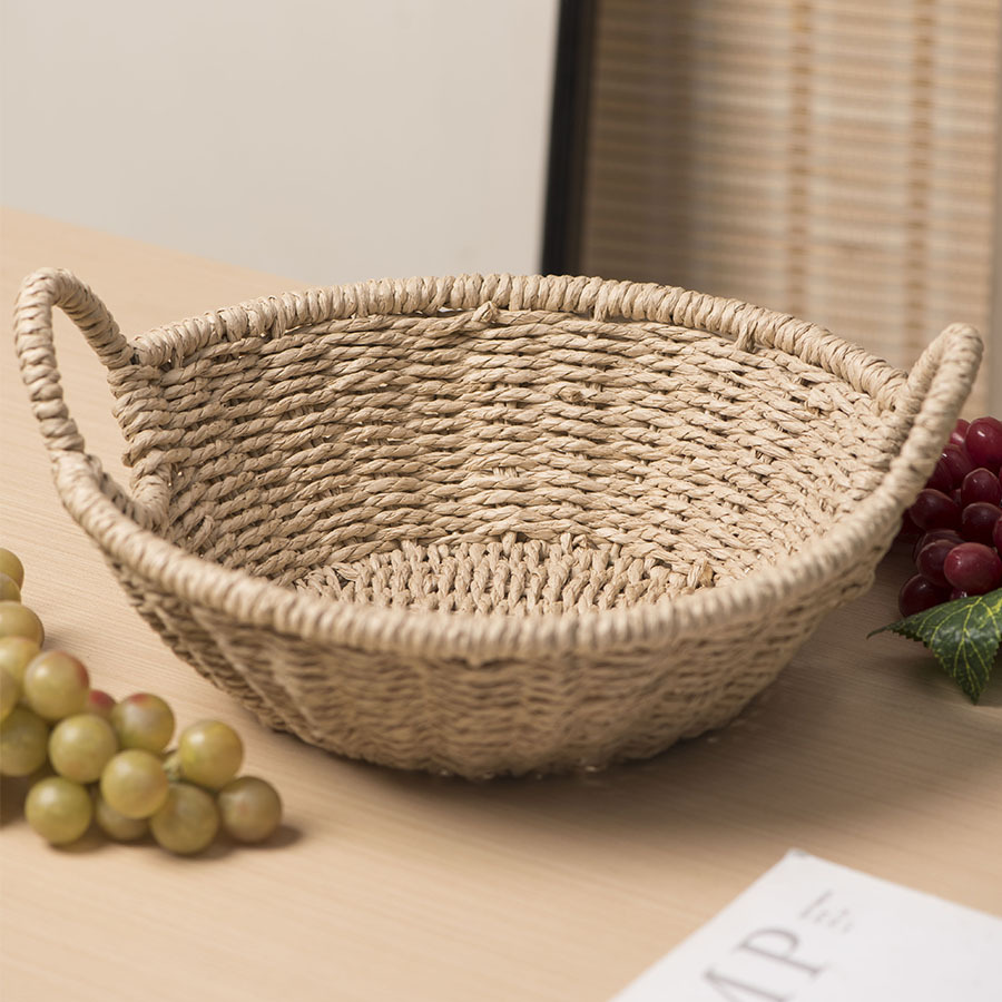 Cesta de almacenamiento de cuerda de papel al por mayor Cesta de almacenamiento de artículos diversos de cocina de escritorio para el hogar Cesta de almacenamiento de juguetes para la habitación de los niños al por mayor Spot al por mayor