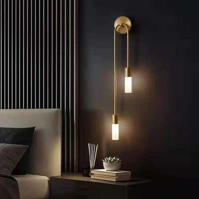 Indoor Wall Lamp Nordic Modern Living Room Sofa Background Corridor Aisle Light Simple Bedroom Bedside Strip Wall Lamp