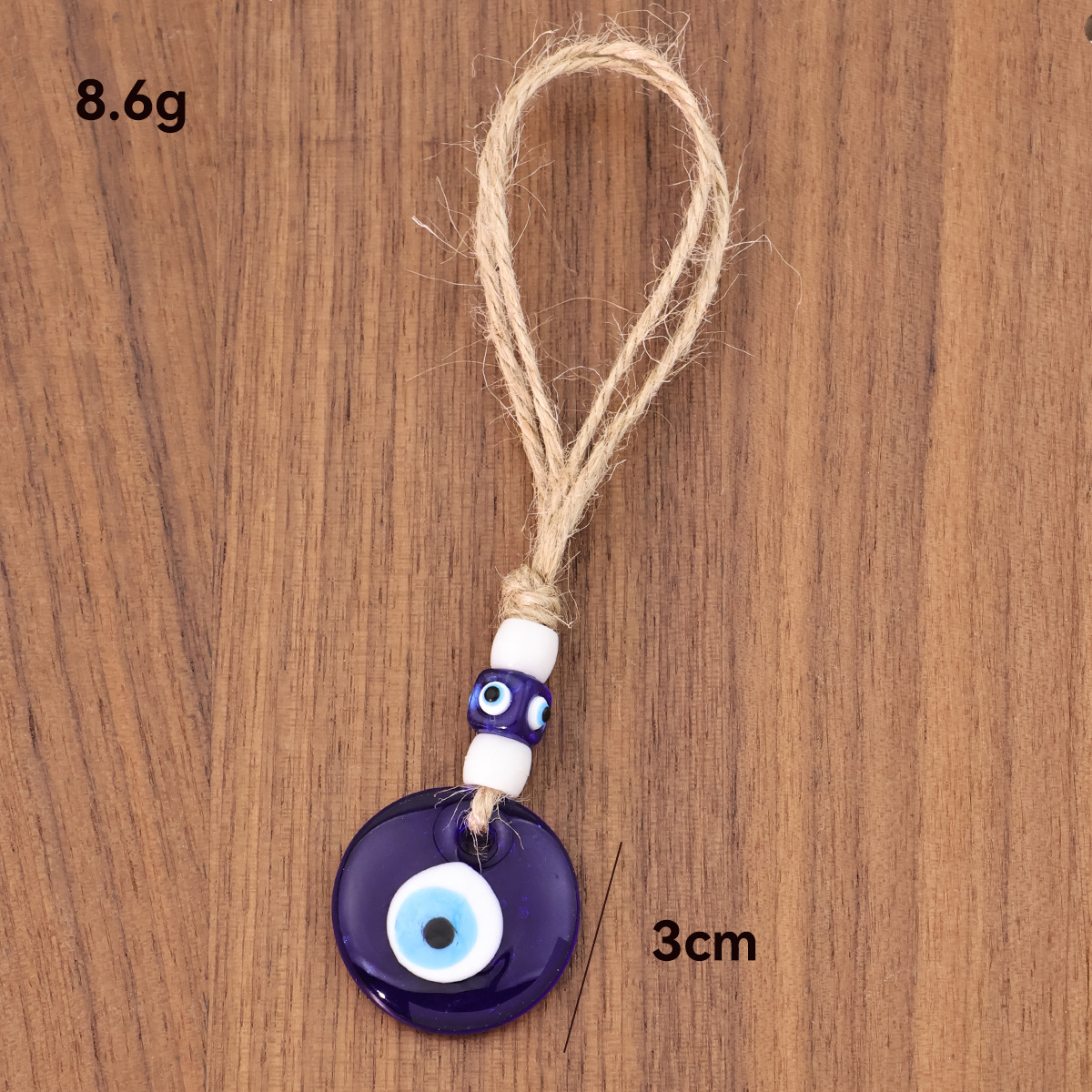 Colgante de Vidrio del Ojo Turco para Coche de Vidrio para Coche y Llavero