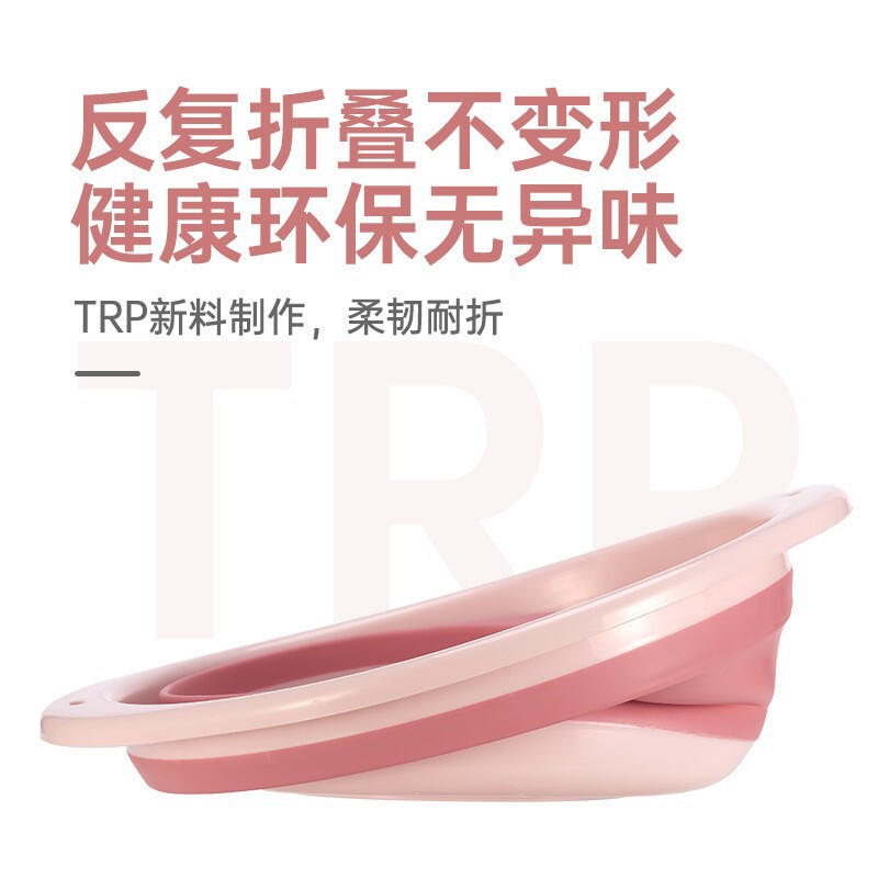 硅胶加厚折叠脸盆可折叠便携式盆儿童学生宿舍家用水盆洗菜盆子|undefined