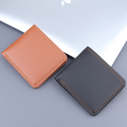 Horizontal wallet wholesale men's fashion short pocket small wallet dollar bag cross-border e-commerce men's wallet male style