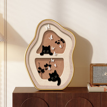 《古风祥聚》中古风熊猫桌面摆件装饰画小众艺术卧室床头摆台画