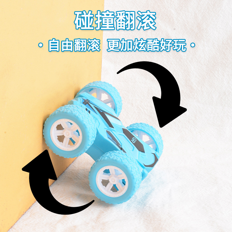 Coche de inercia de tracción en las cuatro ruedas para niños Vehículo todoterreno de doble cara Modelo de carreras de acrobacias resistente a caídas Juguete de regalo de niño puesto al por mayor