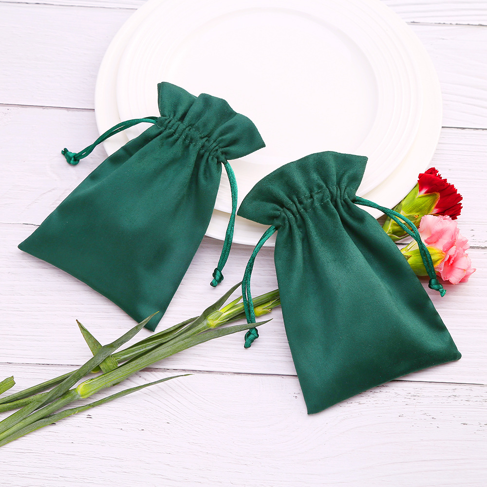 15g Weight Jewelry Packaging Bags Classification 1 Piece Quantity Daily Occasion Solid Color Pattern Drawstring Design Fashion Style 1 Piece Fashion Solid Color Cloth Drawstring Jewelry Packaging Bags 8