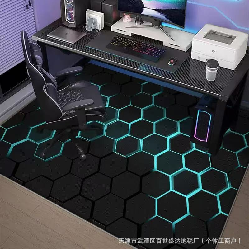 E-Sports Room Colorful Carpet Computer Swivel Chair Floor Soundproof Protection Floor Mat Stain-Resistant and Easy to Care for Cool Bedroom Carpet E-Sports Room Colorful Carpet Computer Swivel Chair Floor Soundproof Protection Floor Mat Stain-Resistant and Easy to Care for Cool Bedroom Carpet