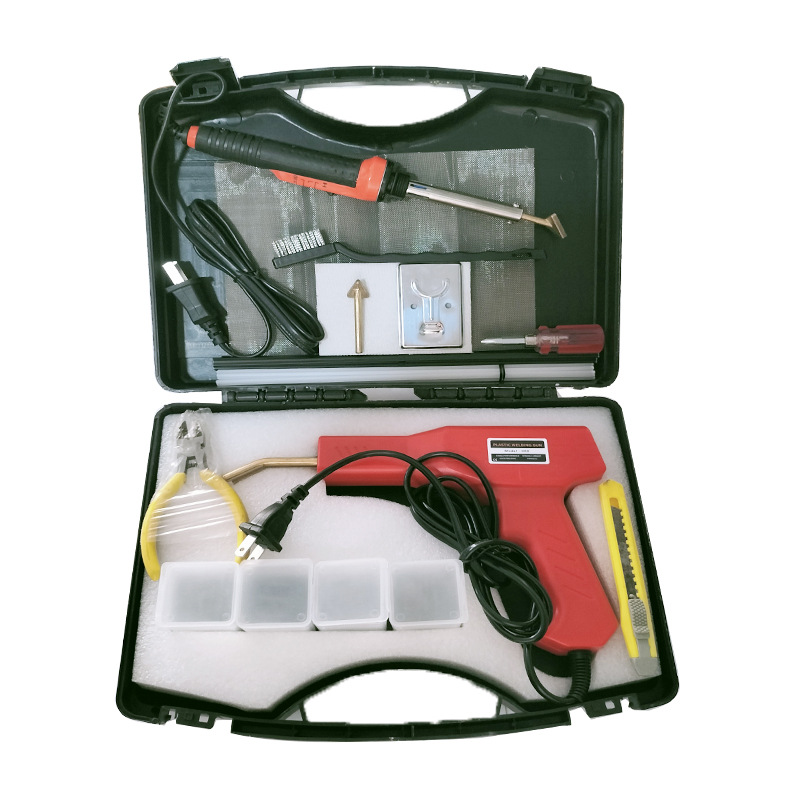 Parachoques del coche pistola de soldadura de plástico máquina de soldadura de plástico herramienta de fusión en caliente máquina de soldadura máquina de reparación de parachoques de plástico