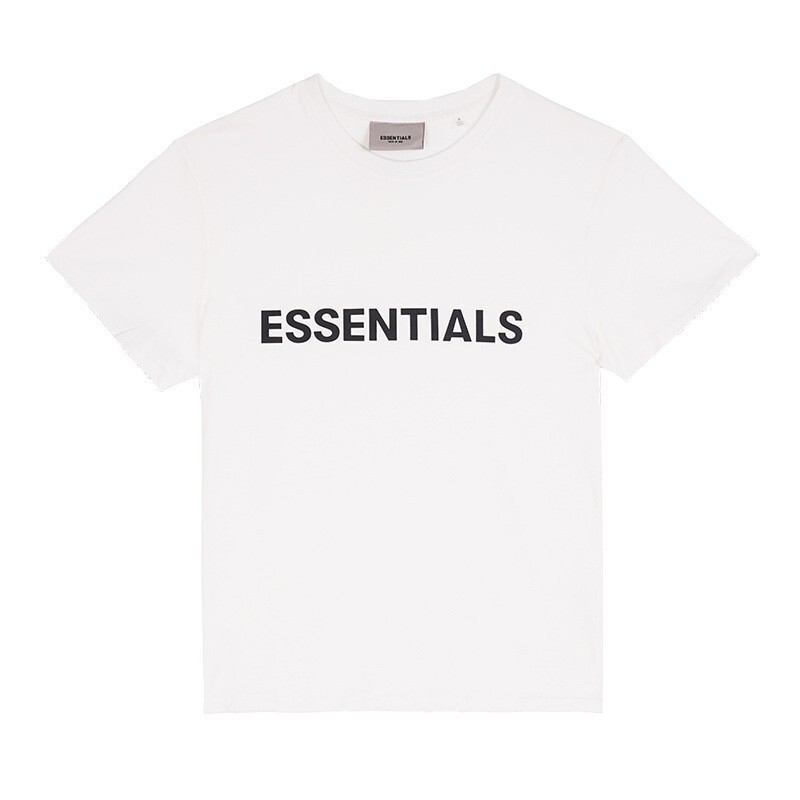 Fog Essentials Seventh Season Double-Line Letter Printed Cotton Short-Sleeve Unisex T-Shirt New Model