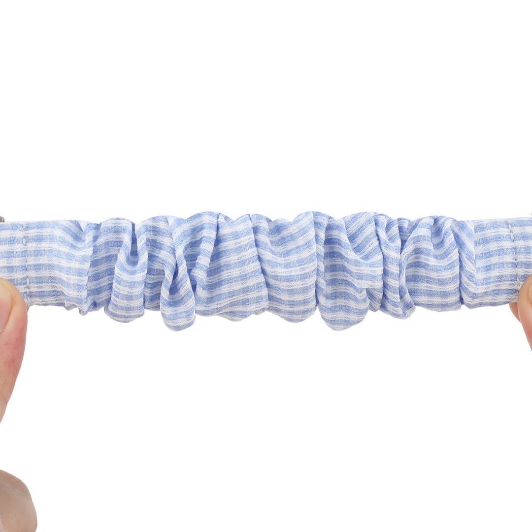 Adecuado para Fitbit Versa3 correa de intestino grueso poliéster elástico tela impresa banda de pelo correa elástica