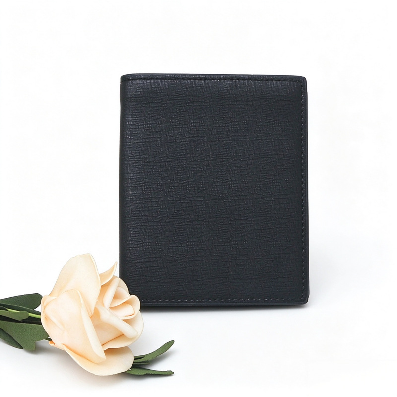 Card Holder Wallet, Men's Wallet, Card Holder, Integrated Coin Purse, Passport Document Holder, Leather Large Capacity Wallet with Multiple Card Slots