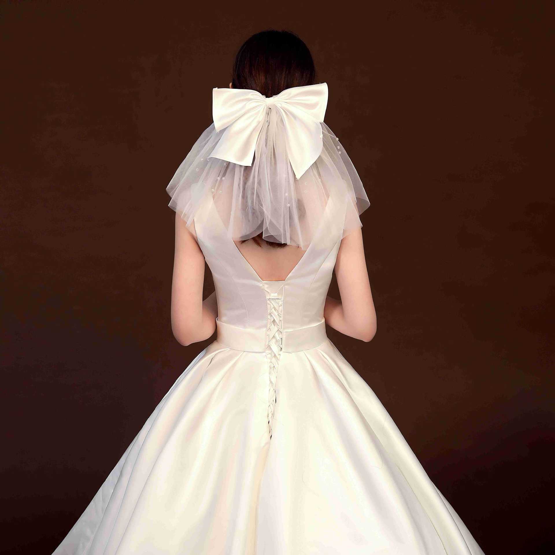 Licensing photograph prop bow Big head bride Headdress simple Generous Simplicity Ultra cents Korean romantic