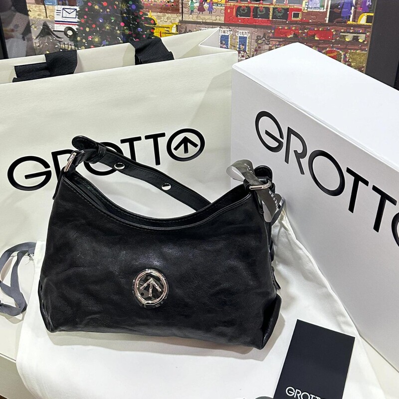 Grot Blackstone Hobo Bag Vegetable-Tanned Sheepskin Underarm Shoulder Crossbody Tote Bag Commuter Women's Bag