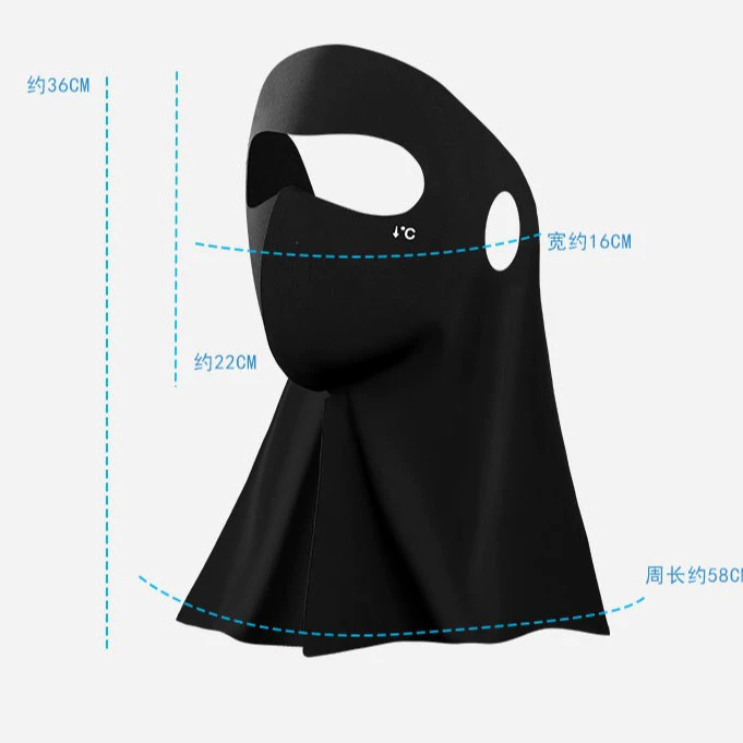 High quality medical mask, sun protection, UF-protection, new collection, with neck protection