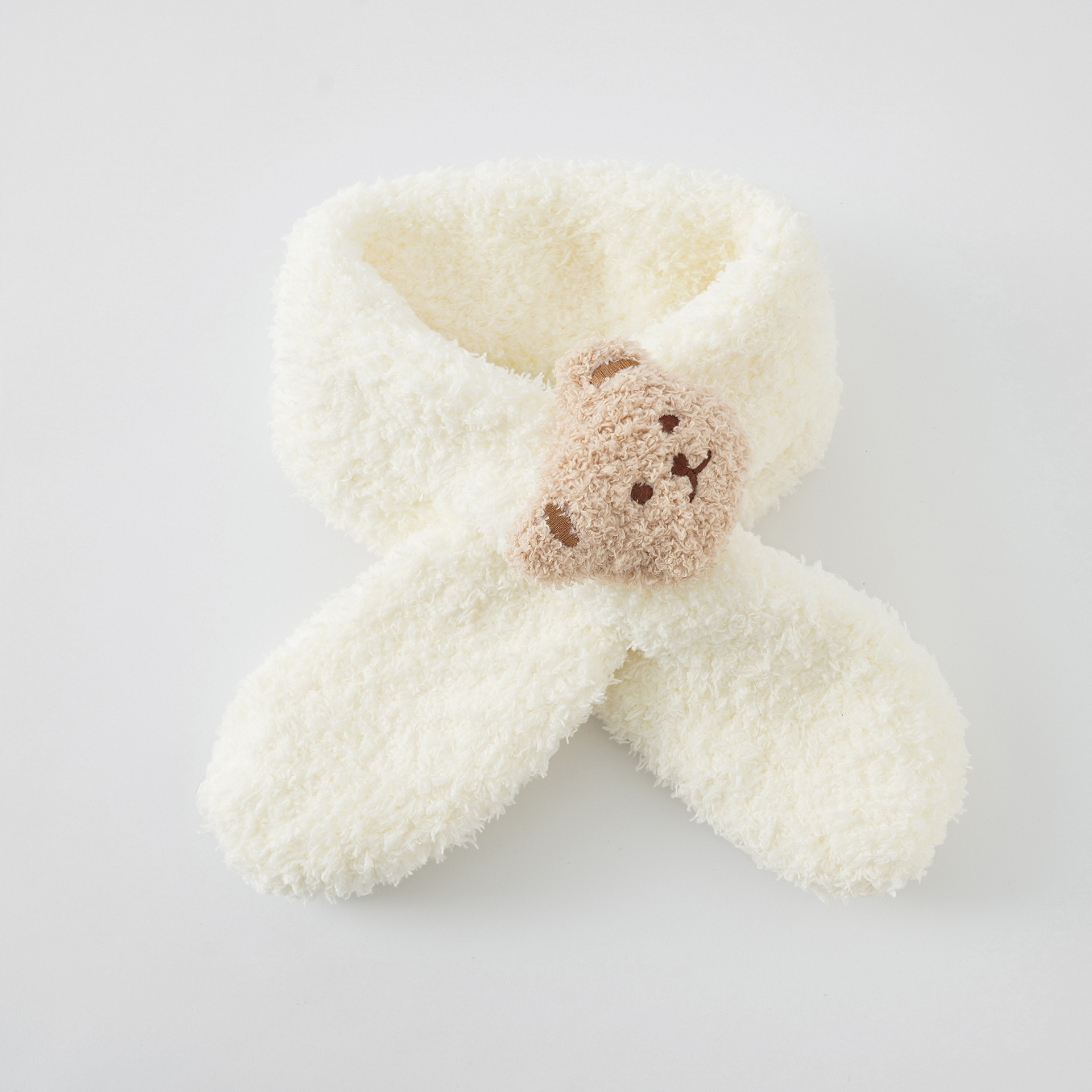 Nueva bufanda de alta y baja costura de lana pequeña flor todo-fósforo de moda agradable a la piel cómodo otoño e invierno cálido bufanda