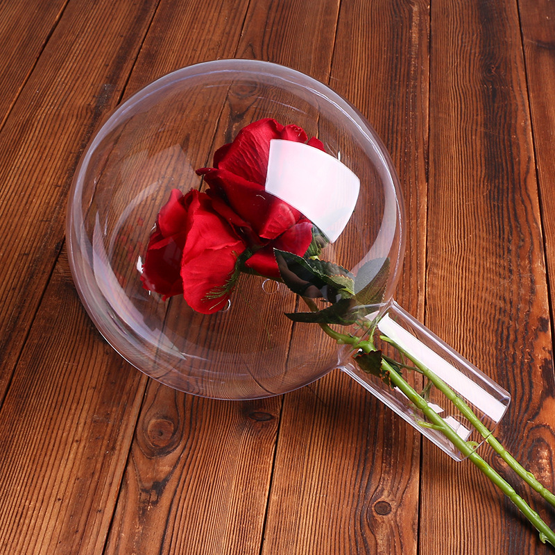 Transparent Ball Bobo Ball Tiktok Internet Celebrity DIY Valentine's Day Gift Christmas Plastic Hollow Ball Bouquet Fun