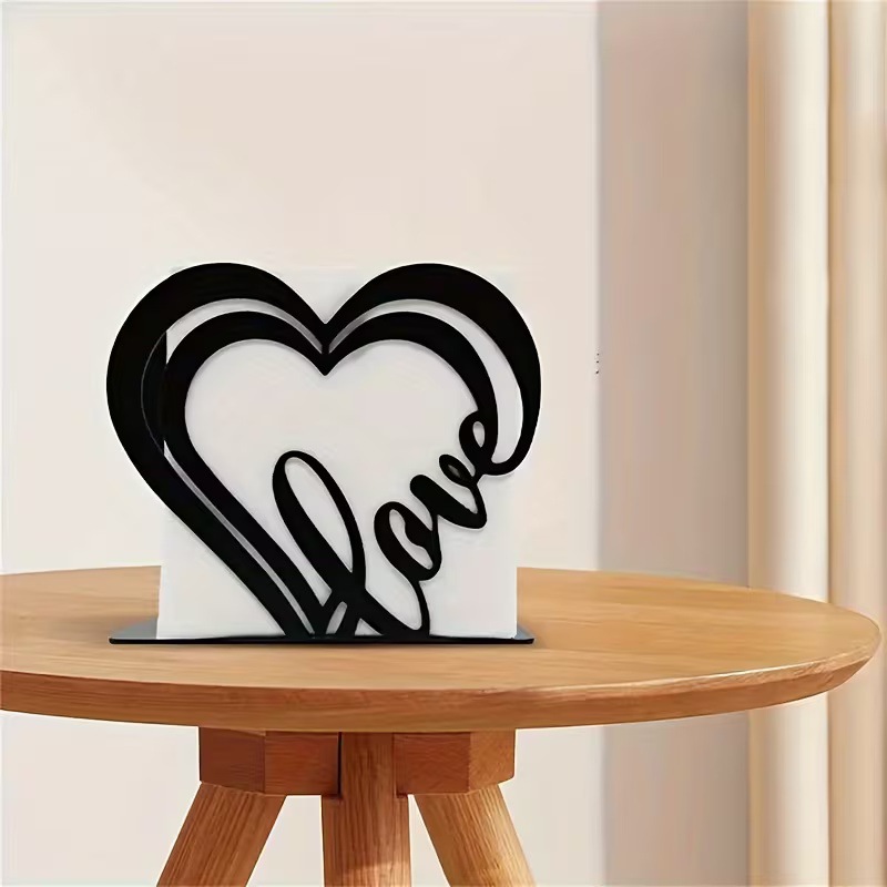 Cross-Border 2D Flat Acrylic Kitchen Paper Towel Holder Garden Party Table Decoration Living Room Kitchen Paper Towel Holder Ornament