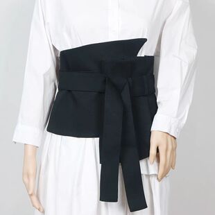 2024 New Street Shooting All-match Irregular Belt All-match Four Seasons All-match Suit Material Design Detachable Waist Seal