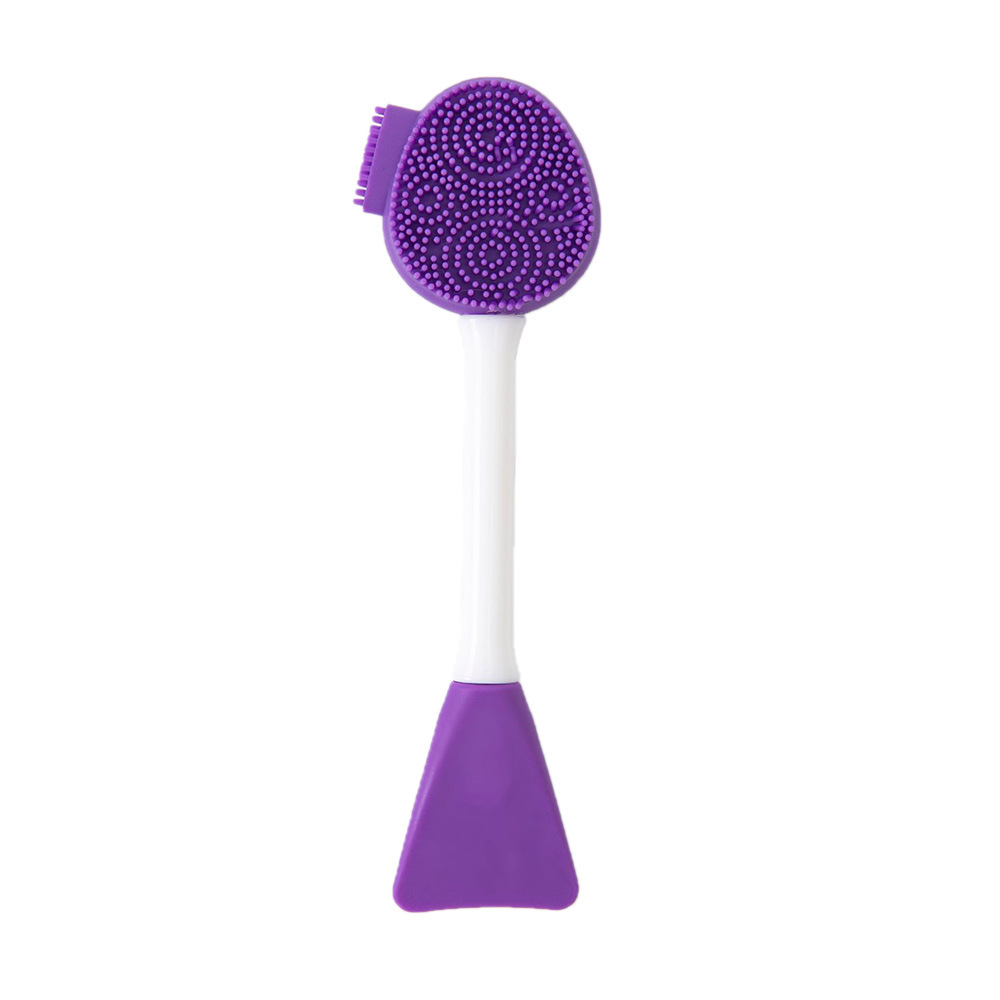 New facial cleansing brush, beauty mud mask brush, DIY beauty tool, mask application stick, makeup cleanser, dual-purpose silicone facial cleansing brush